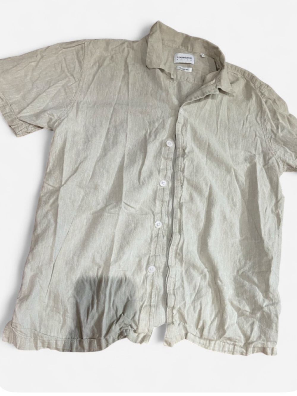 Lindbergh White cream linen shirt in a L